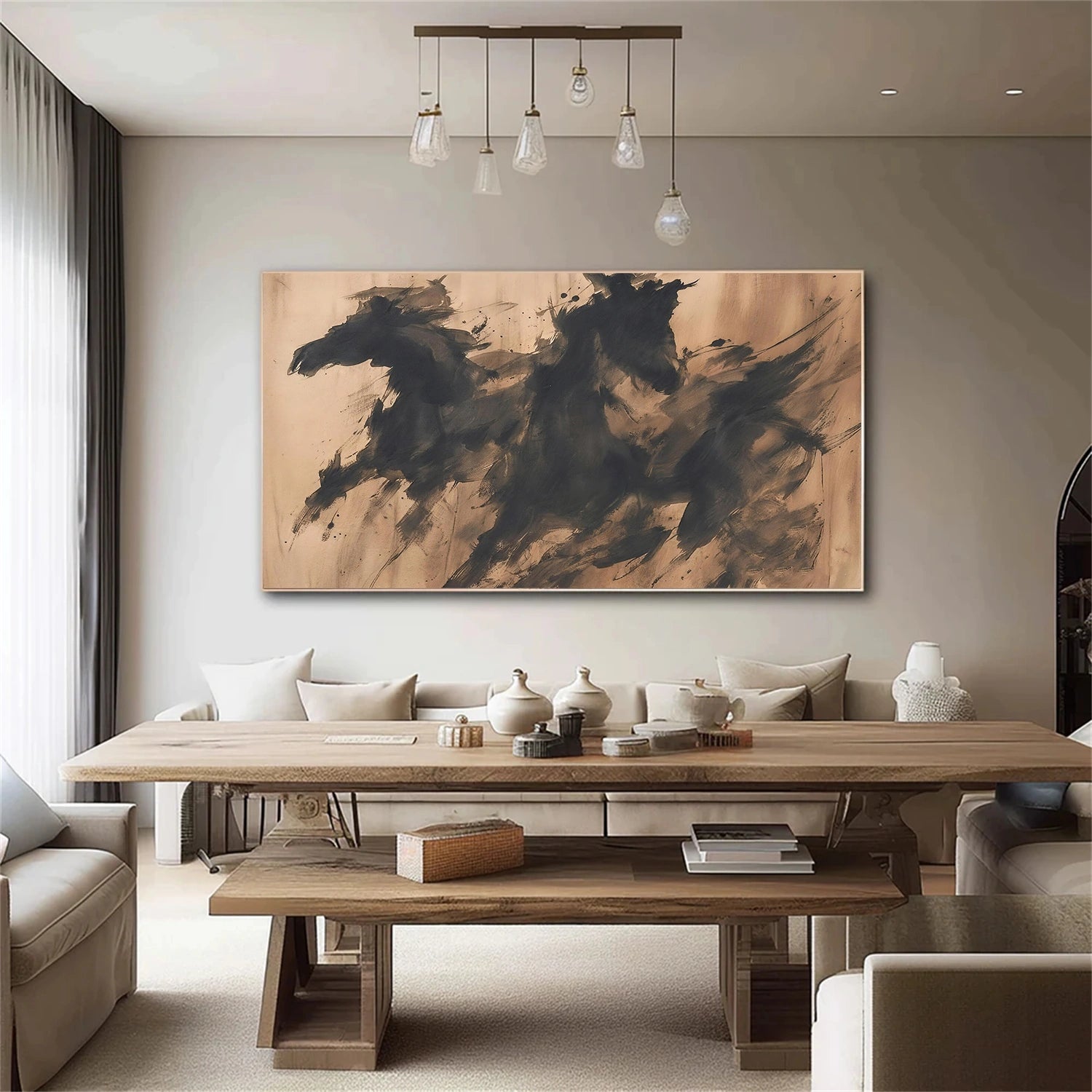 Abstract Animal Horse Canvas Art DW120
