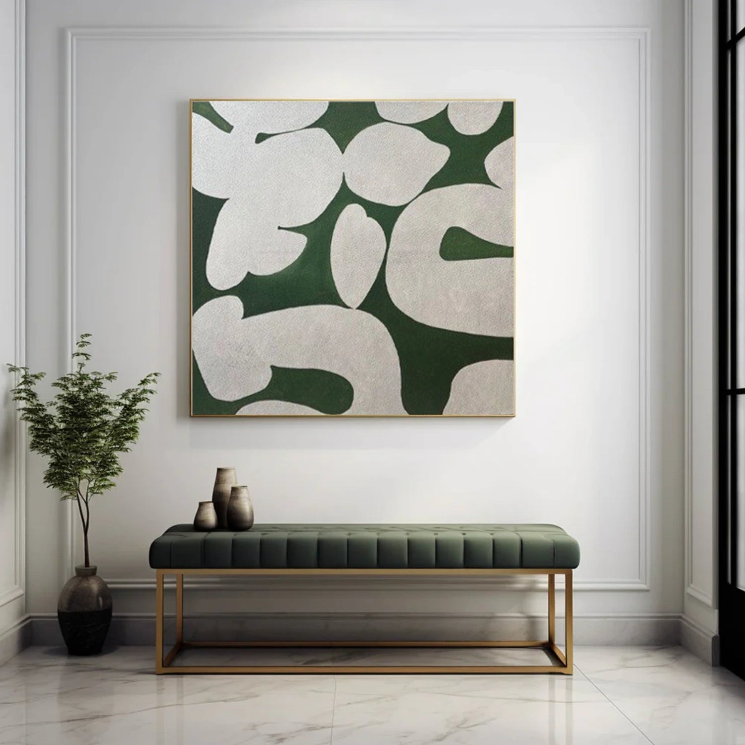 Green Wabi Sabi Wall Art #VS188
