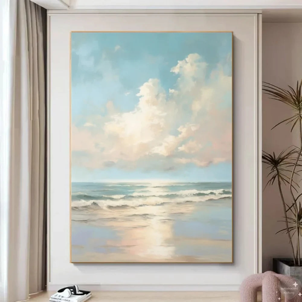 Abstract Ocean And Sky Canvas Art # OC030
