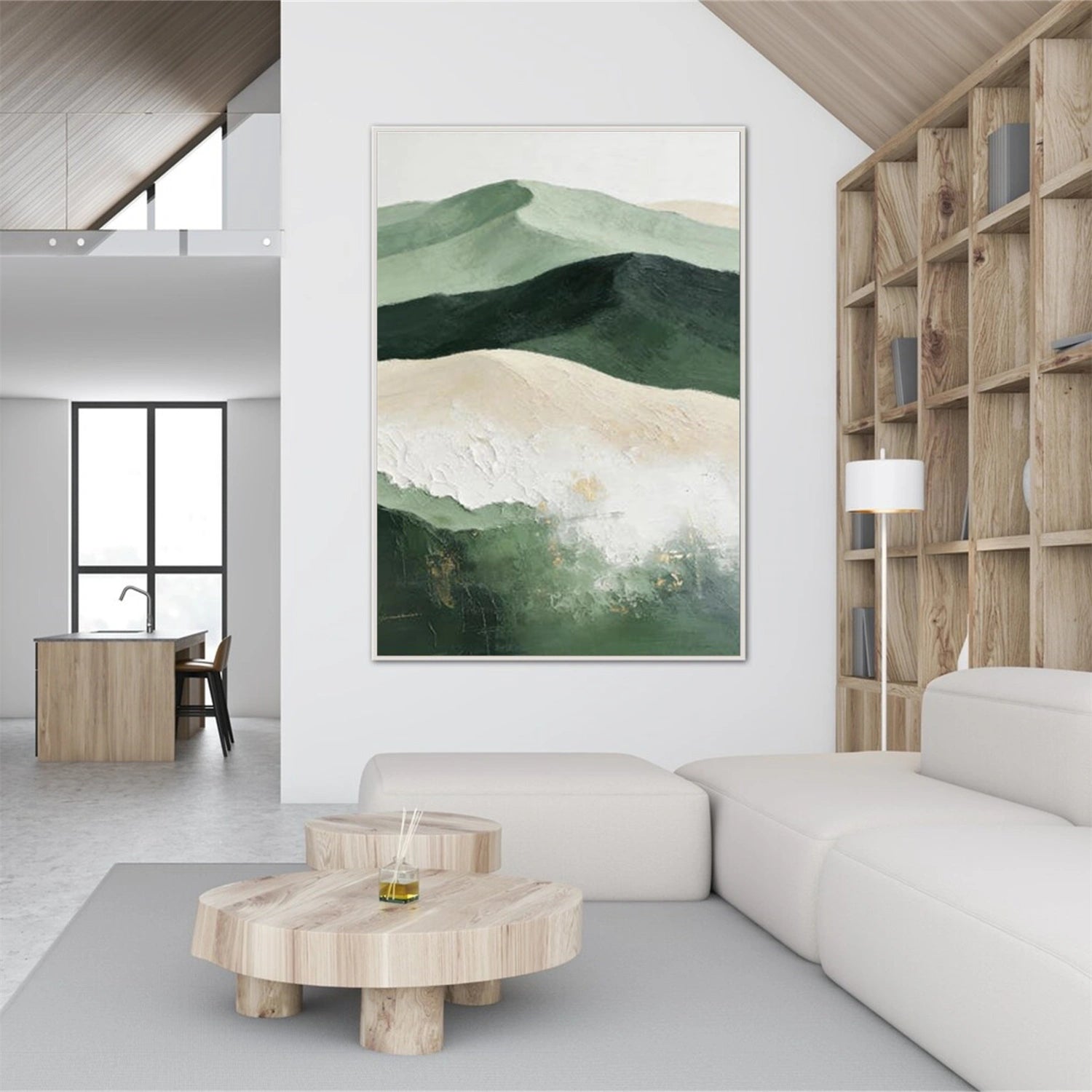 Abstract Mountain Canvas Art #BT080
