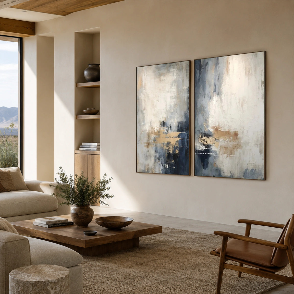 Abstract Wall Art Set of 2 #VA385