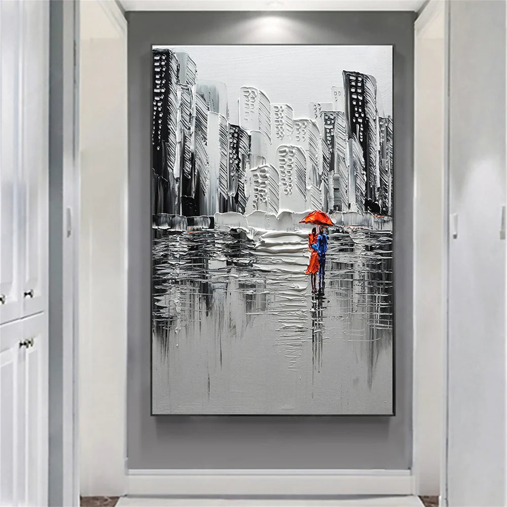 Abstract Urban Landscape Textured Painting #UL008