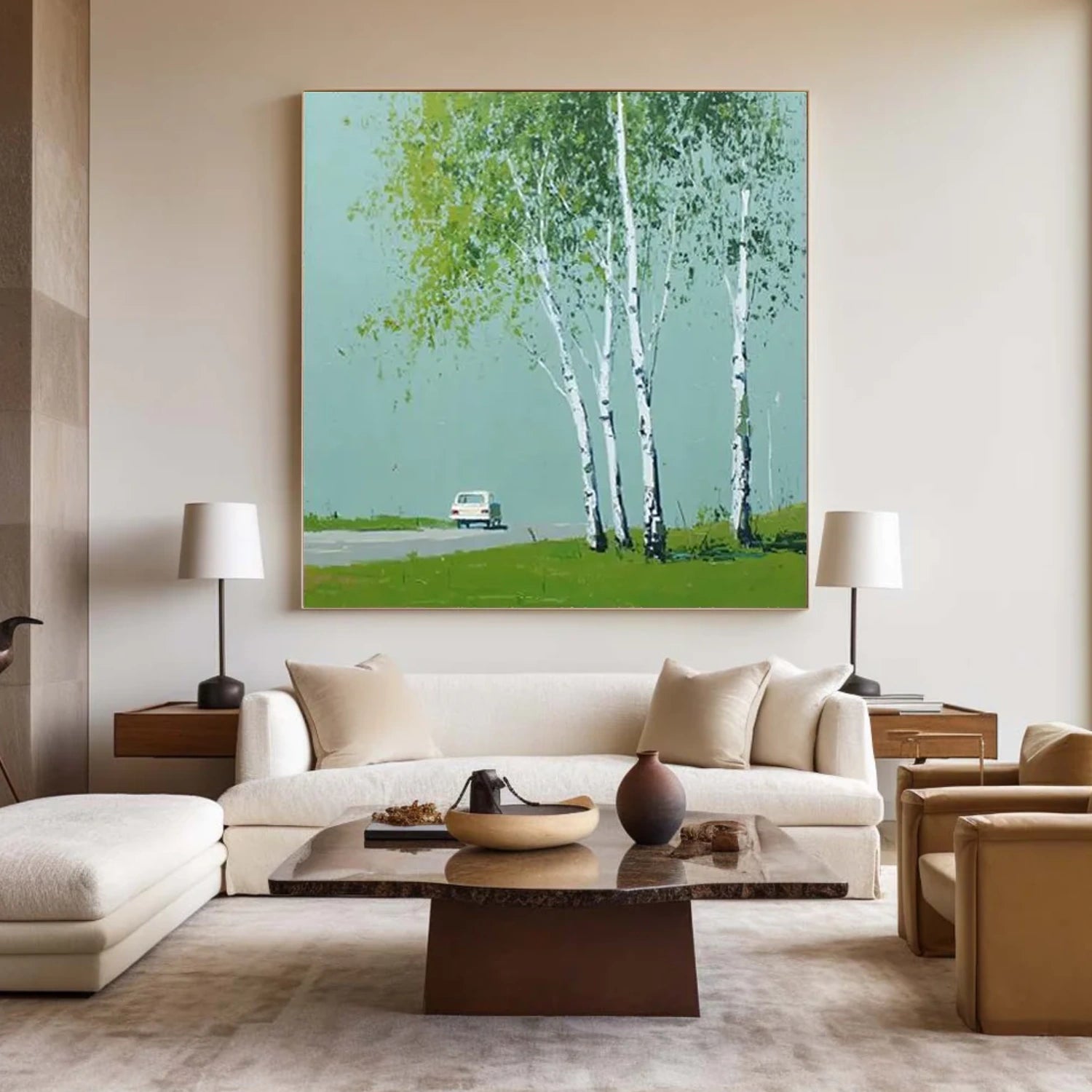 Abstract Flower And Tree Canvas Art #MF131