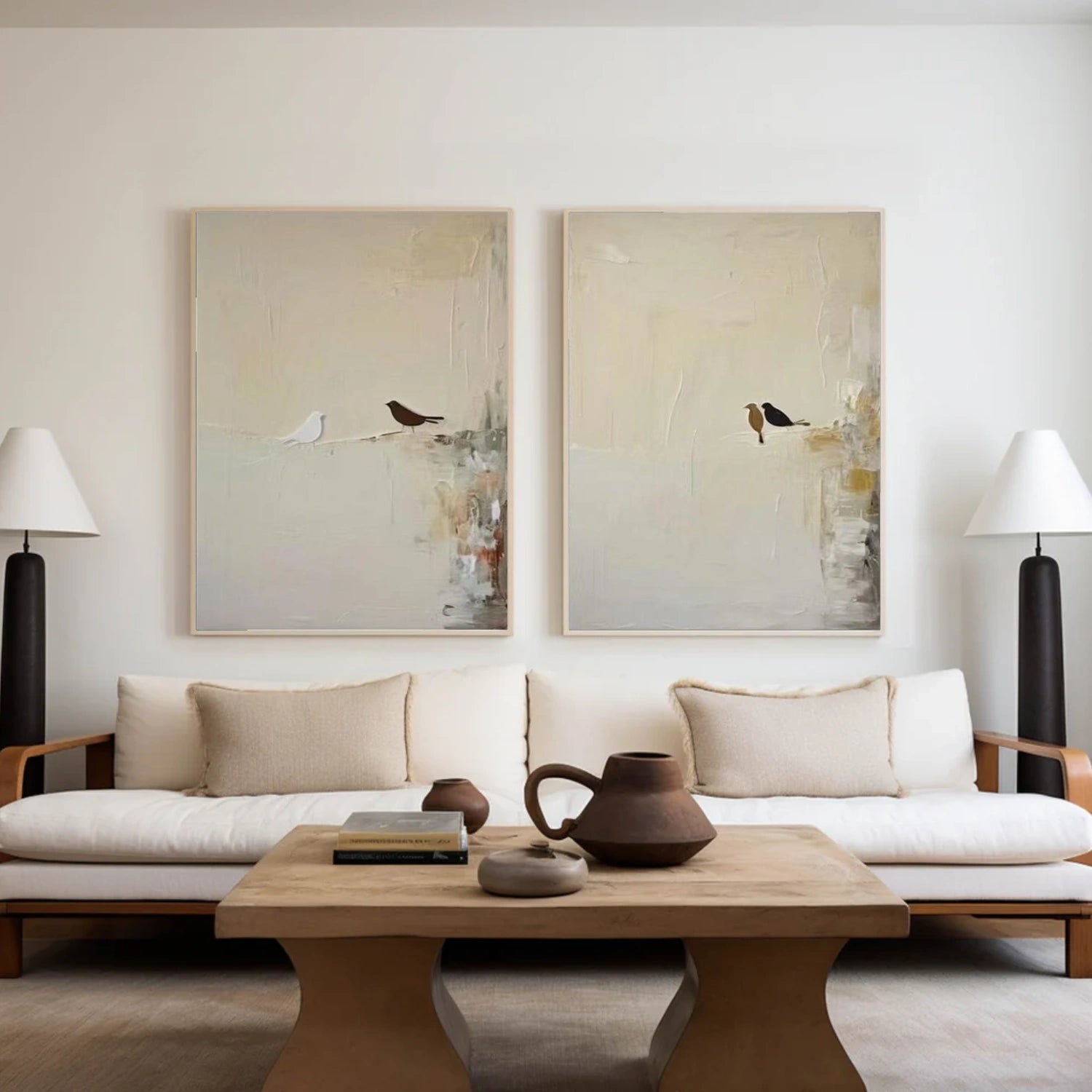 Abstract Animal Canvas Art Set of 2 #DW091