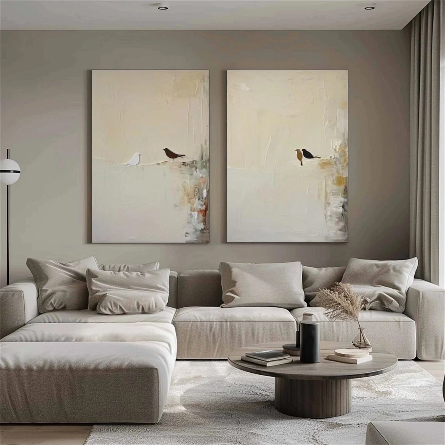 Abstract Animal Canvas Art Set of 2 #DW091
