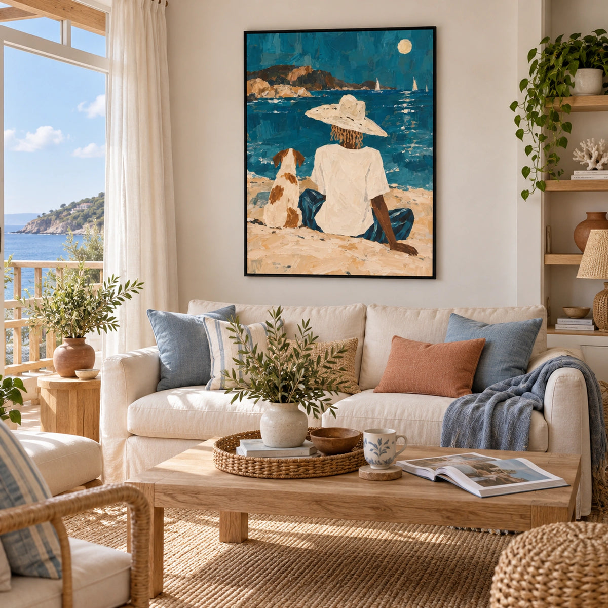 Abstract Portrait And Animal Wall Art #LA102