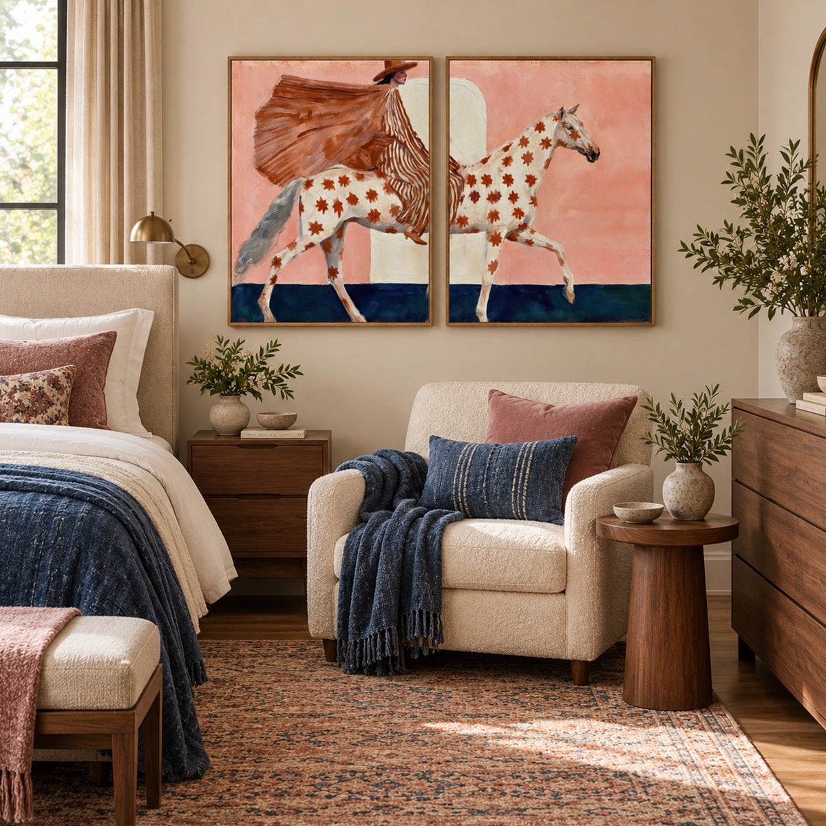 Western Figurative Art Set of 2 #AM147