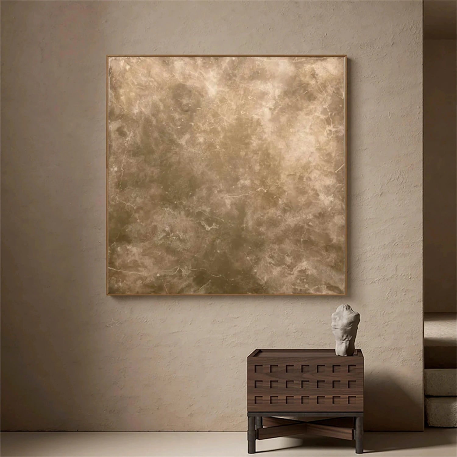 Beige and Brown Wabi Sabi Wall Art #VS112