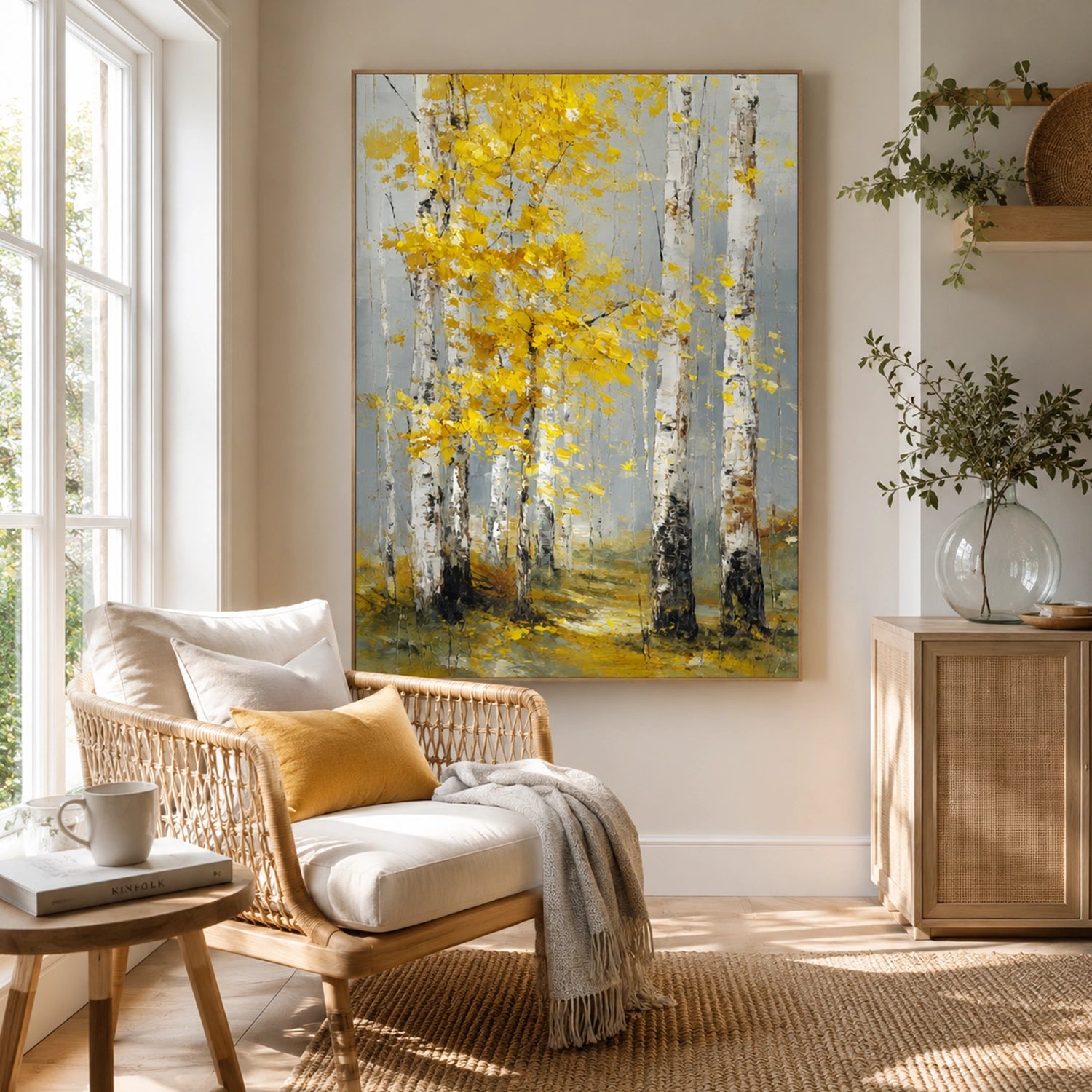 Abstract Flower And Tree Canvas Art #MF201