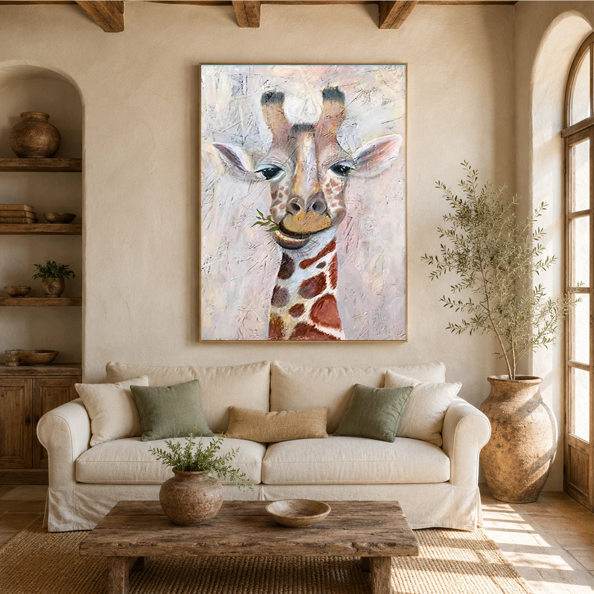 Abstract Animal Canvas Art #DW165