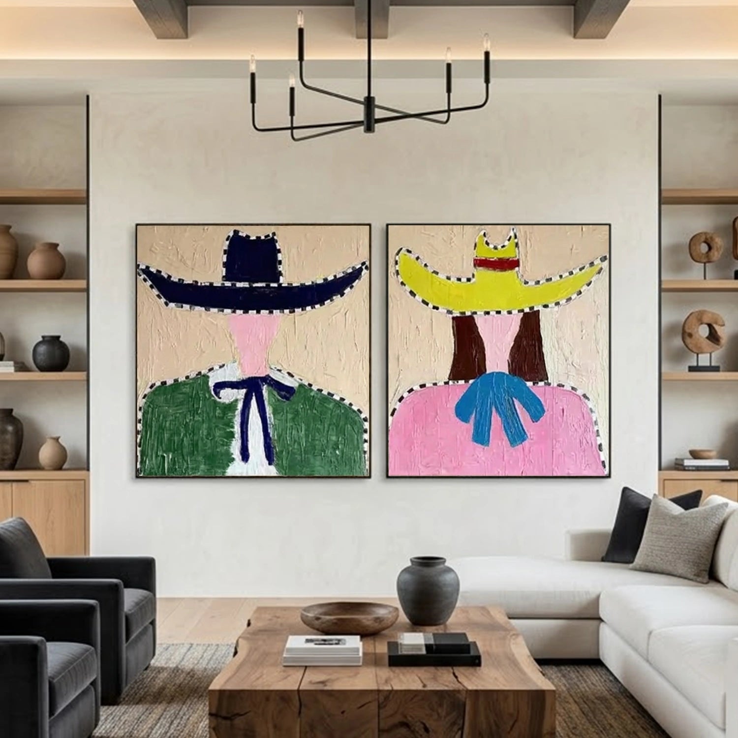 Americana Wall Art Square Set of 2 #AM087