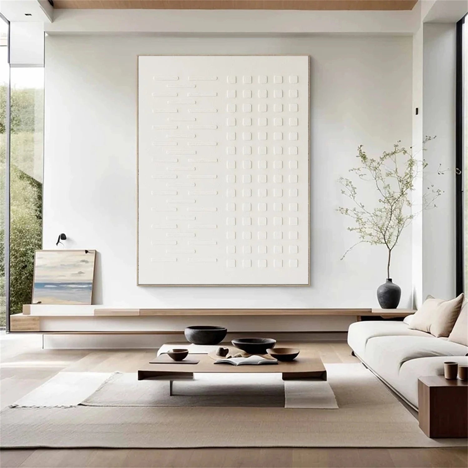 White Minimalist Wall Art #WM142