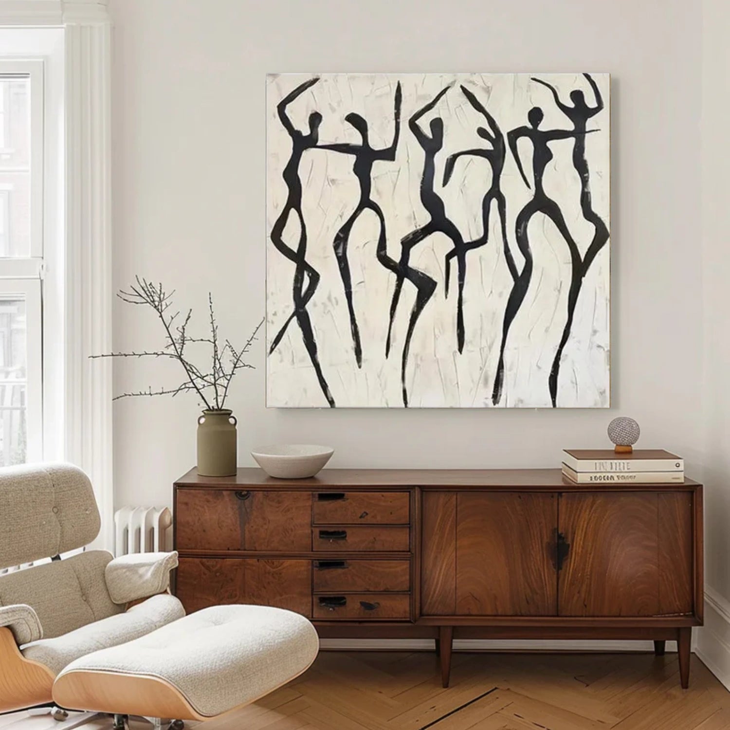 Black and White Abstract Wall Art #VA157