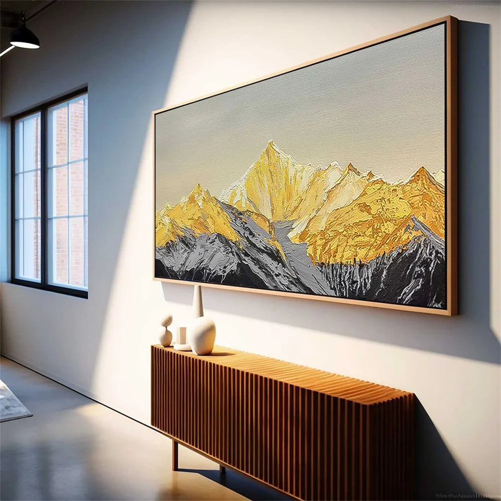 Abstract Mountain Canvas Art #BT016