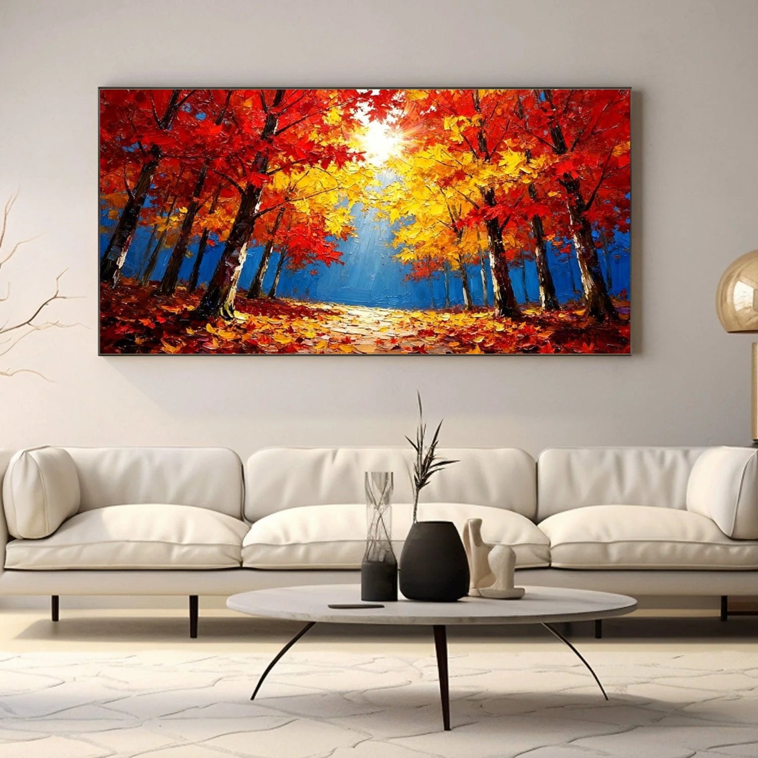 Abstract Flower And Tree Canvas Art #MF115