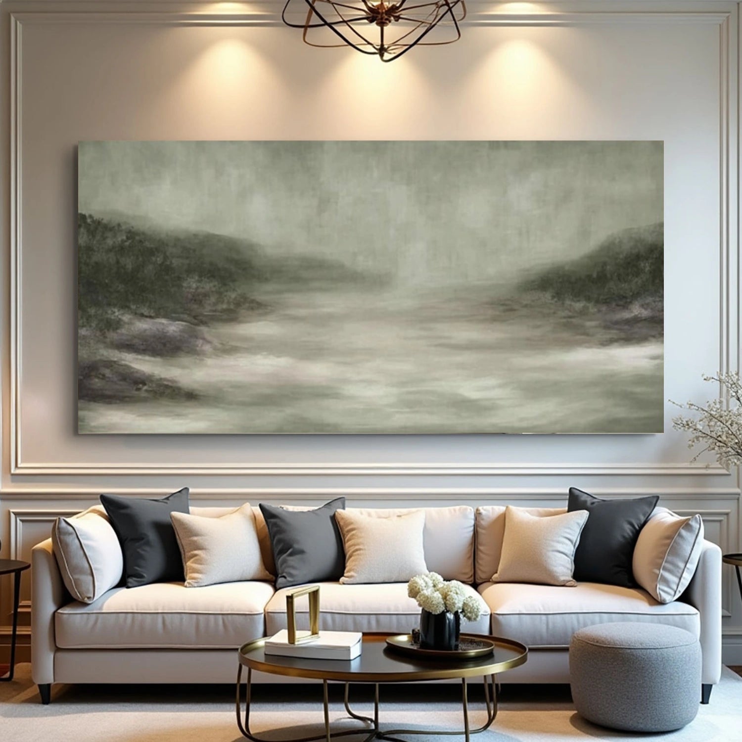 Green Abstract Wall Art #VA114