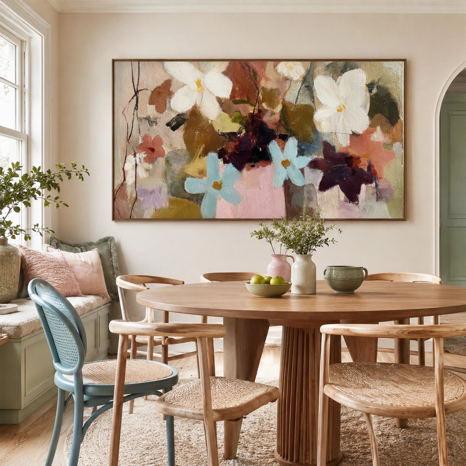 Abstract Flower Canvas Art #MF211