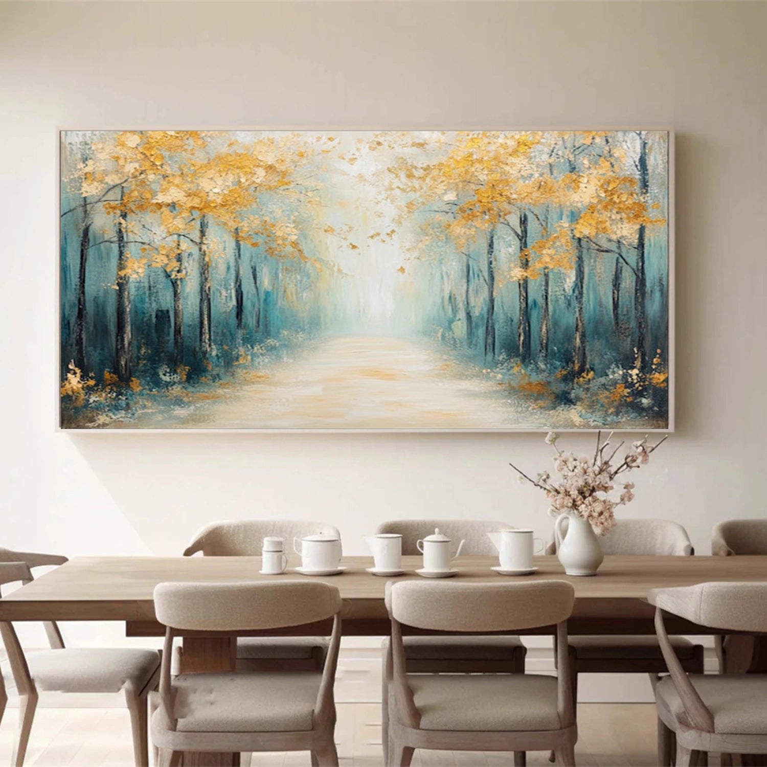 Abstract Flower And Tree Canvas Art  #MF162