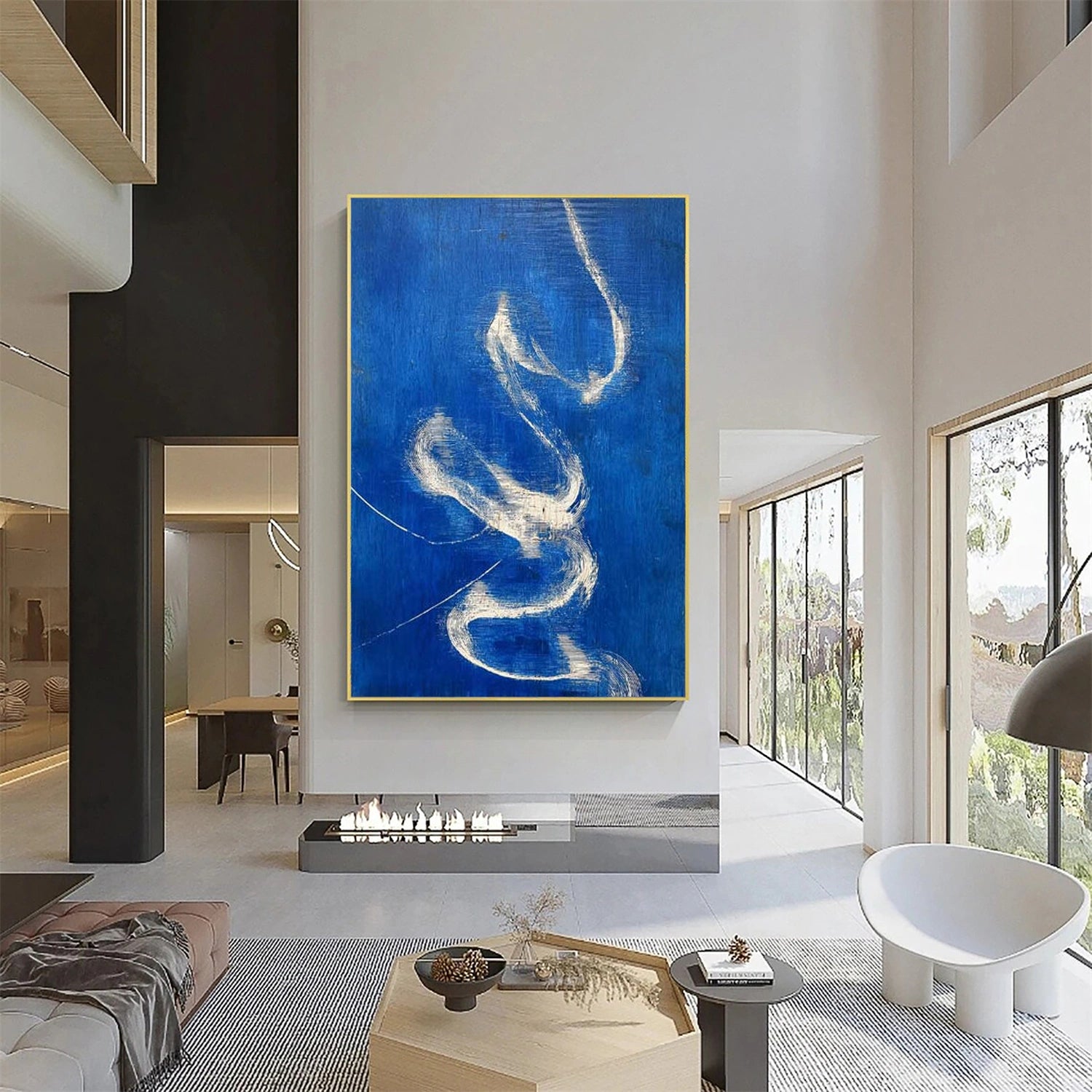 Blue Wabi Sabi Wall Art #VS214