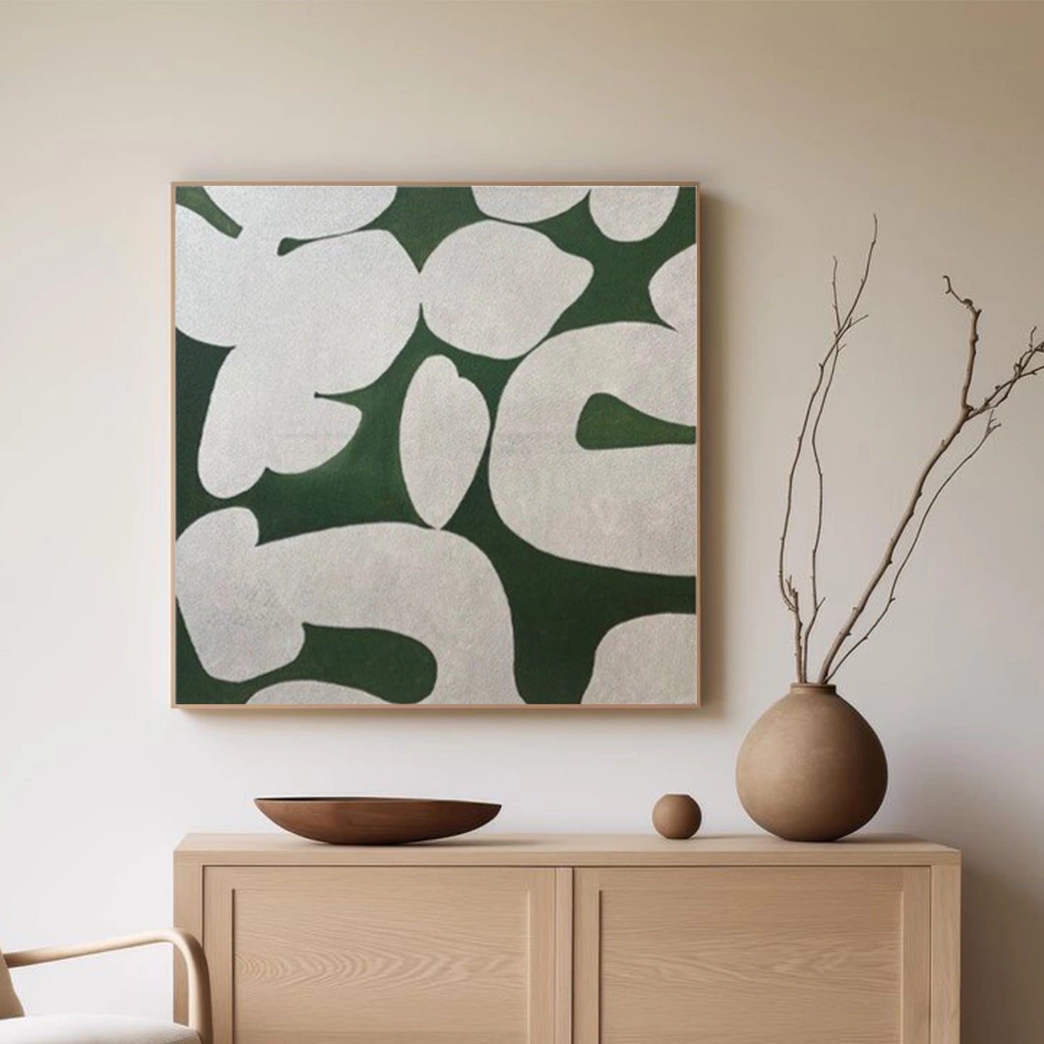 Green Wabi Sabi Wall Art #VS188