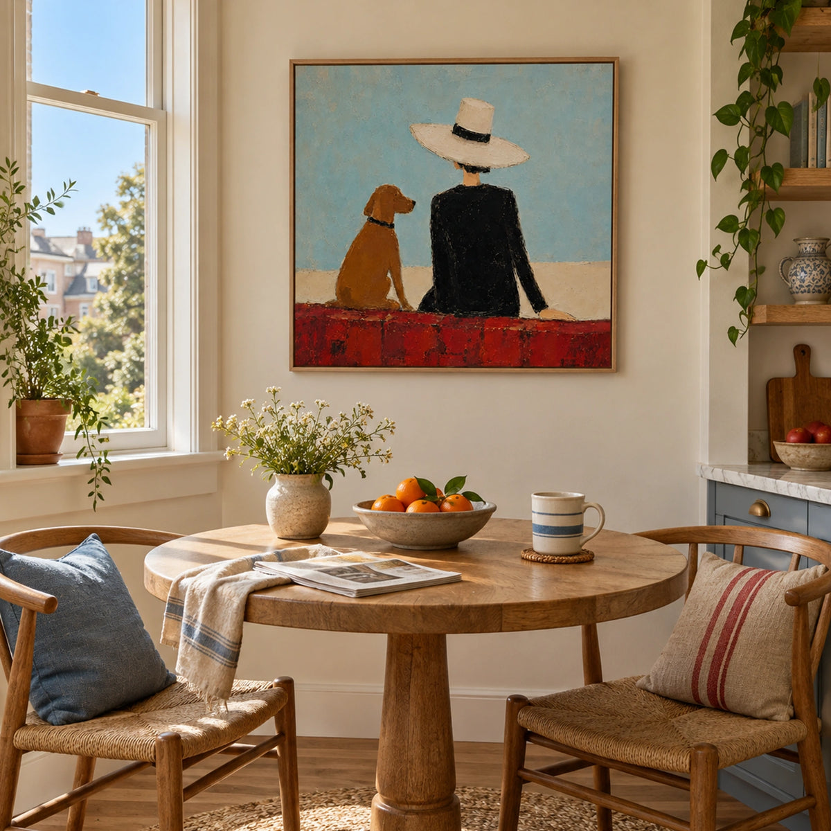 Abstract Portrait And Animal Wall Art #LA103