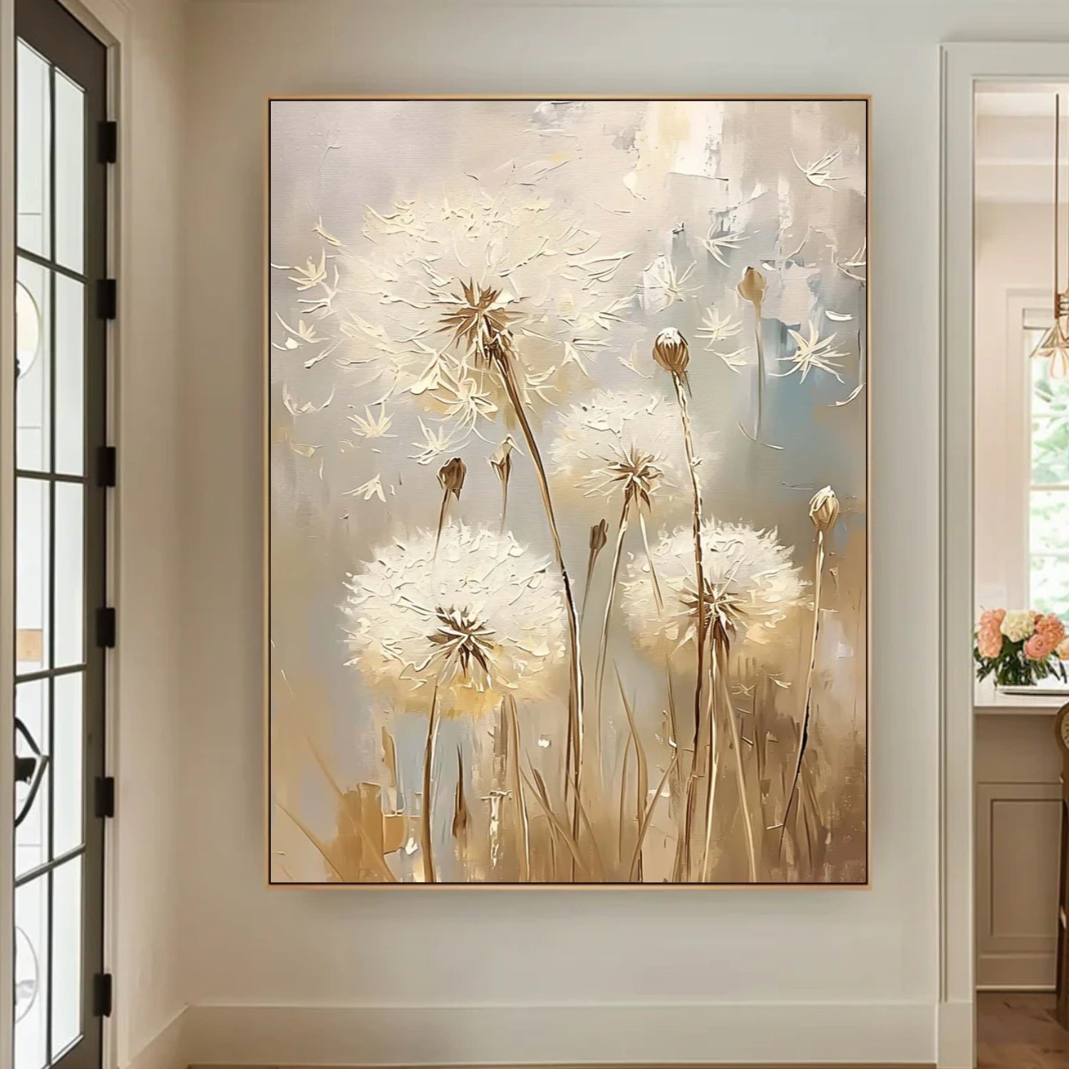 Abstract Flower And Tree Canvas Art  #MF154