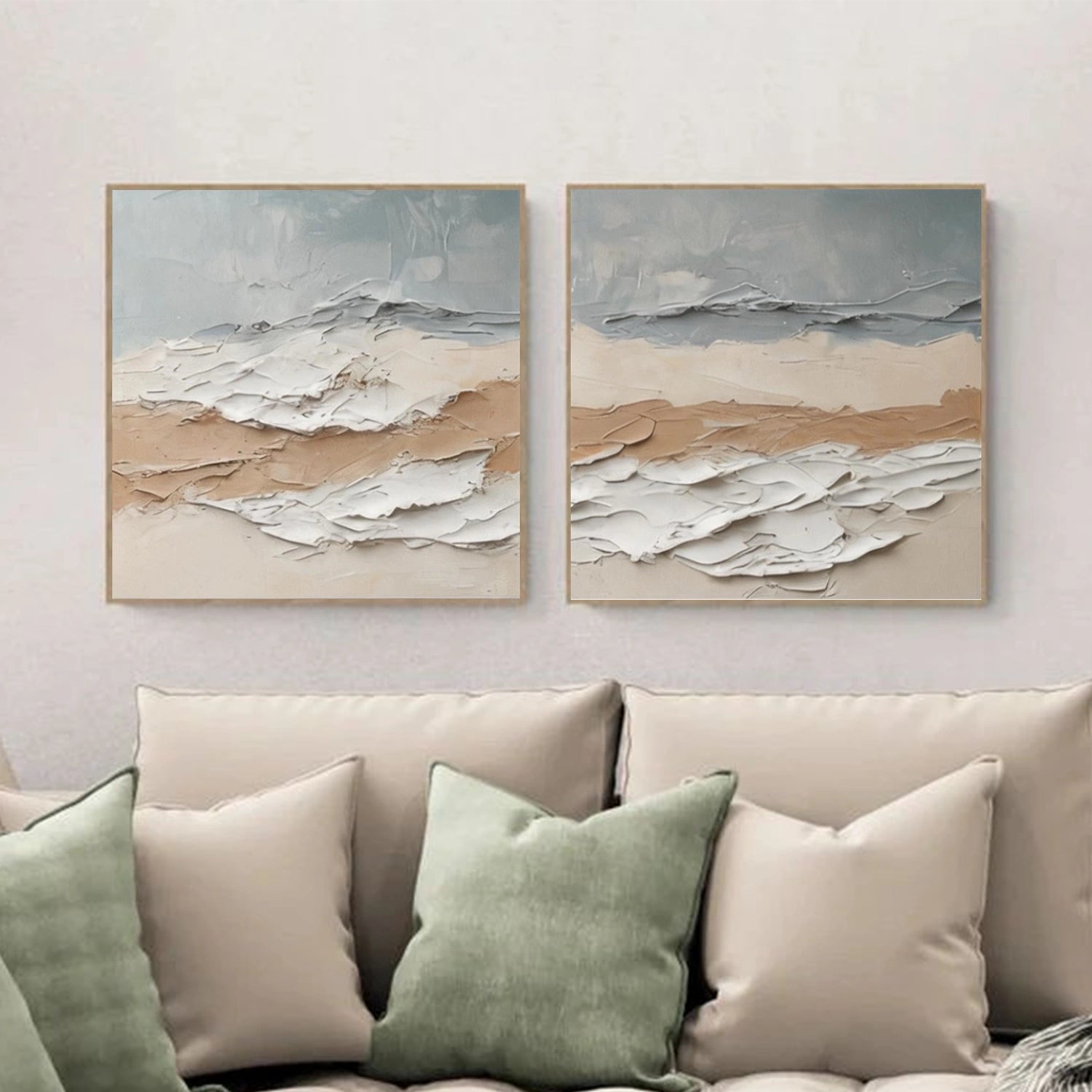 Abstract Textured Wall Art Set of 2#VA282