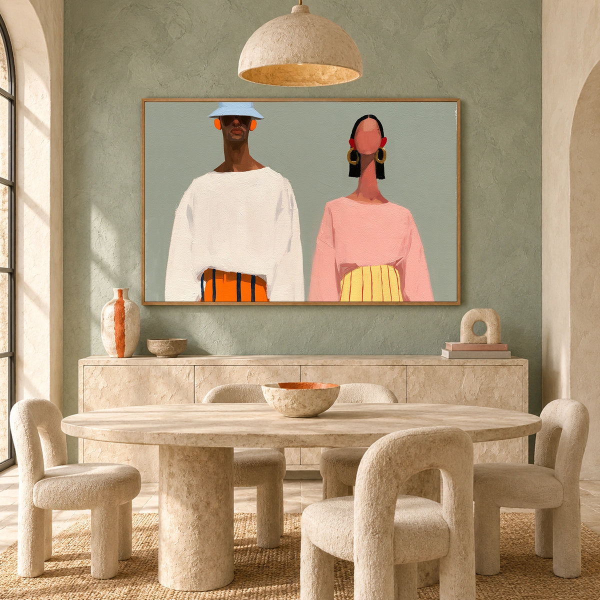 Abstract Portrait Wall Art #LA097