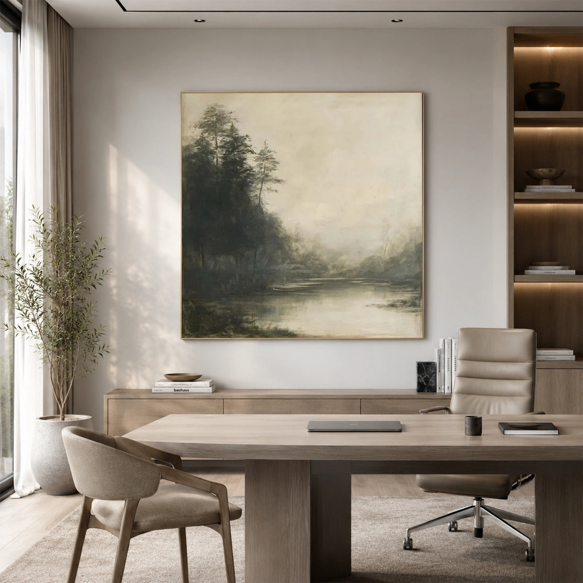 Abstract Flower And Tree Canvas Art #MF232