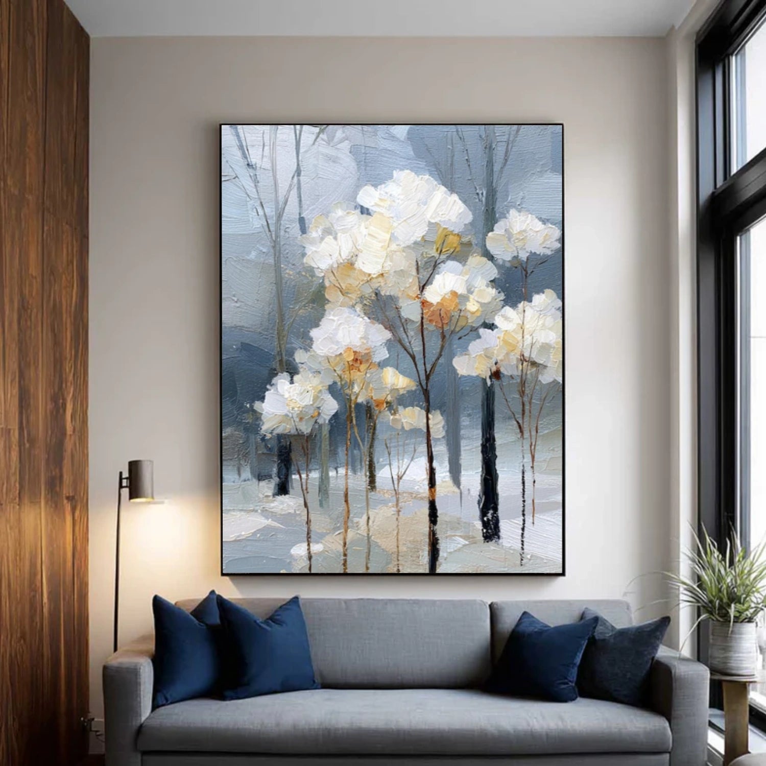 Abstract Flower And Tree Canvas Art #MF177