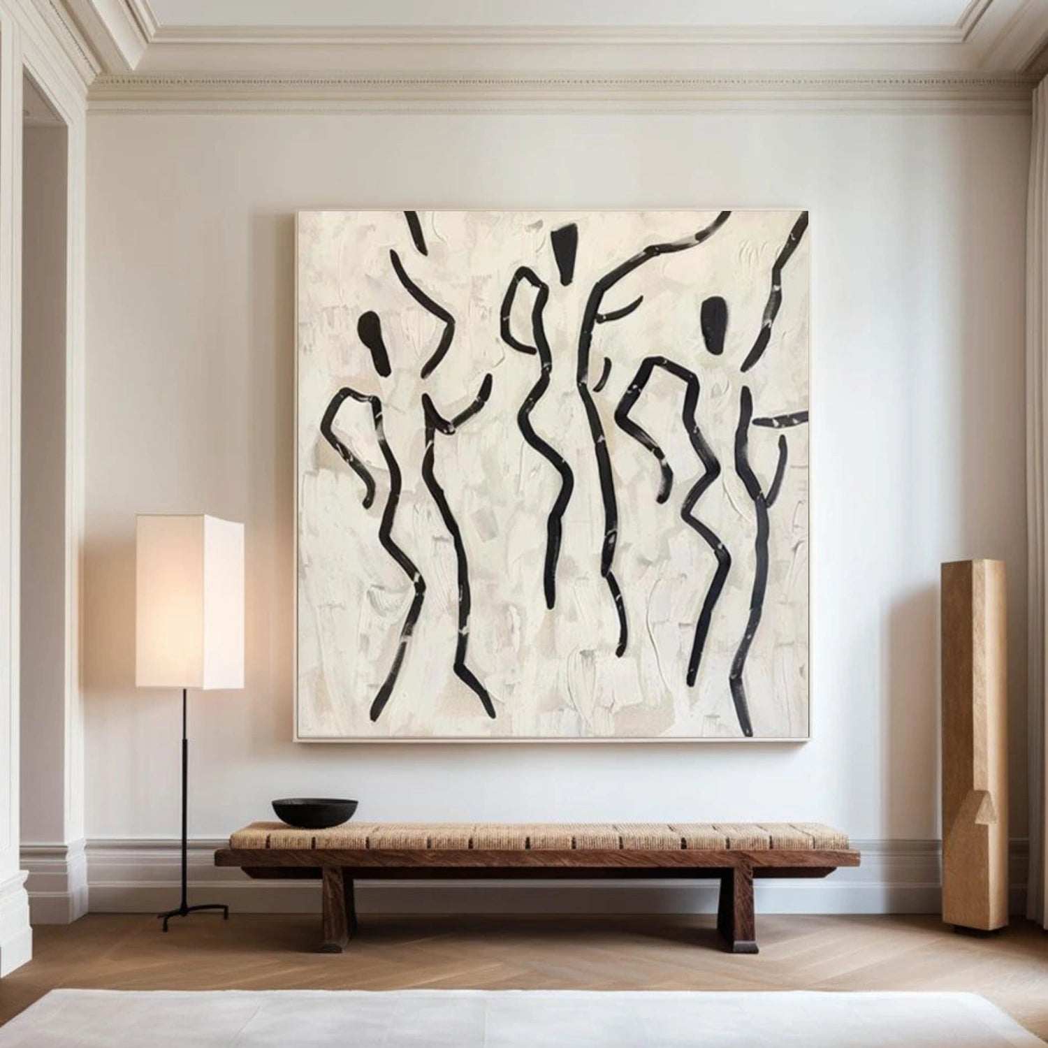 Black and White Abstract Wall Art #VA156