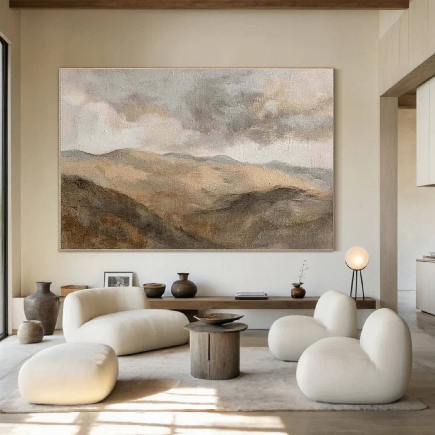 Abstract Mountain Canvas Art #BT096