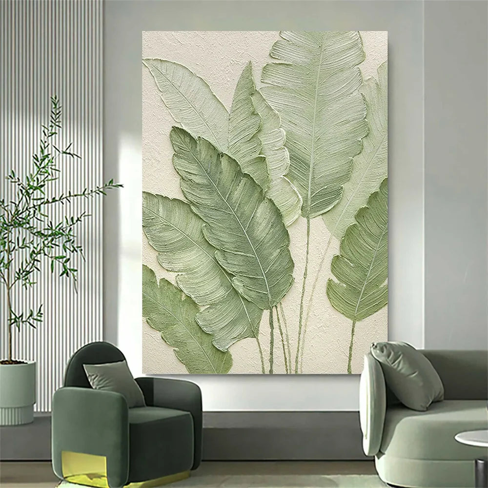 Abstract Flower And Tree Textured Canvas Art #MF065
