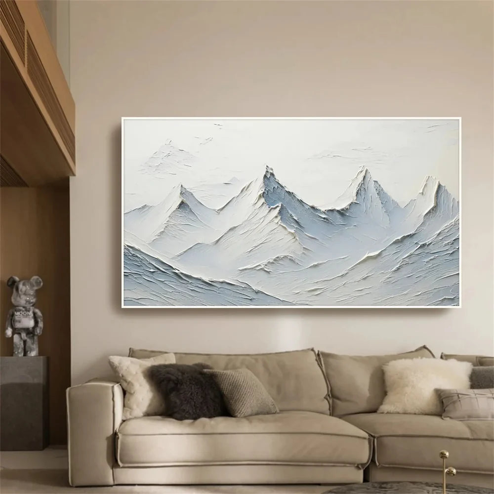 Minimalist Mountain Textured Canvas Art #BT028