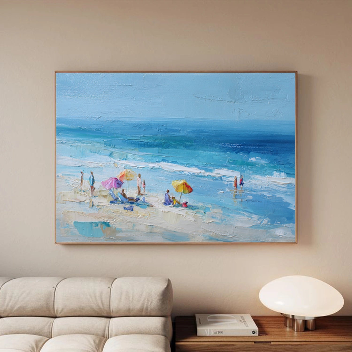 Abstract Ocean And Sky Canvas Art #OC182