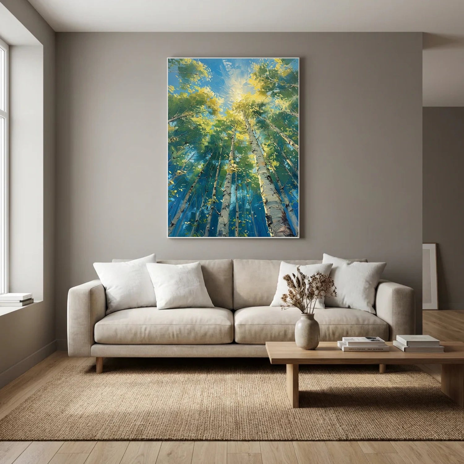 Abstract Flower And Tree Canvas Art #MF173