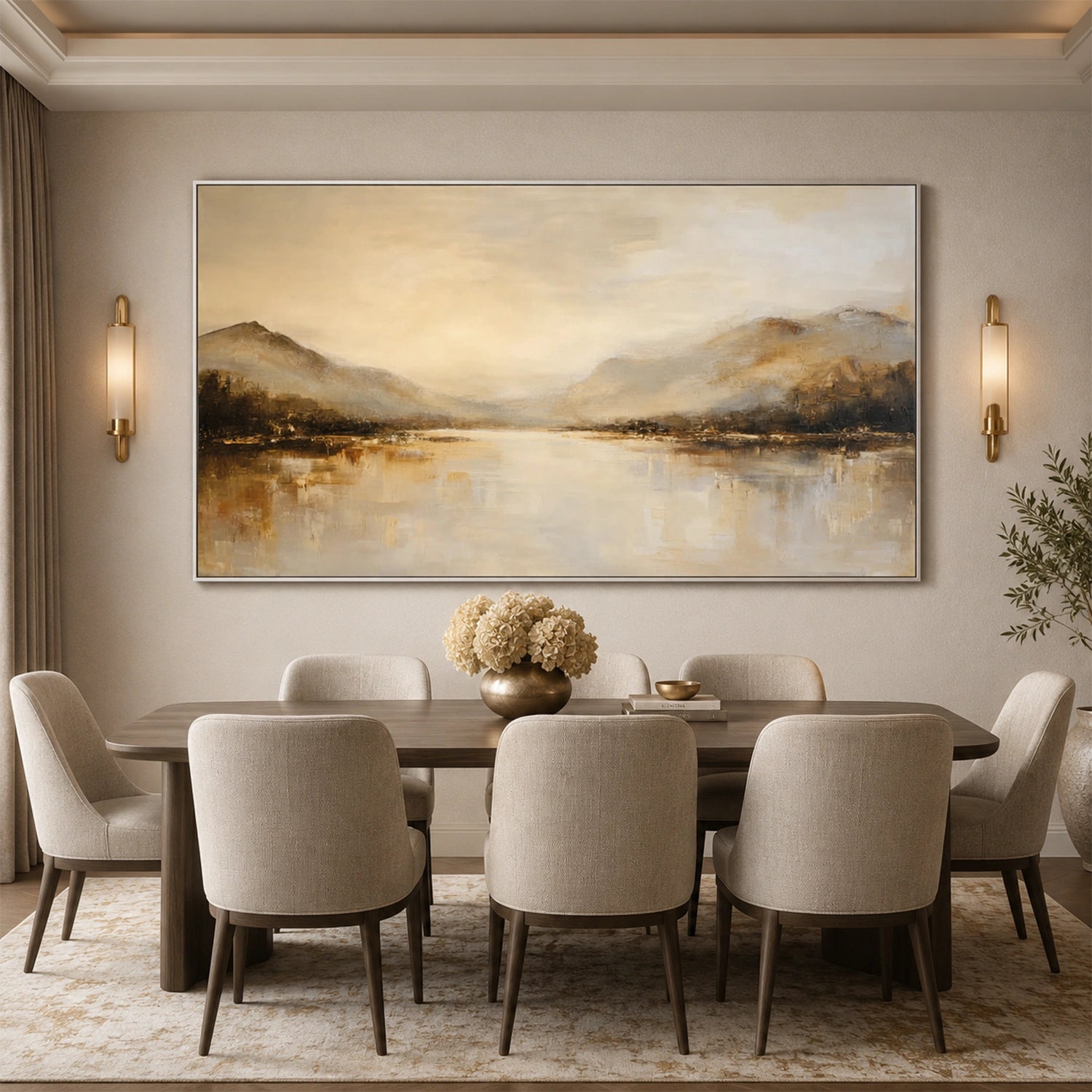 Abstract Mountain Canvas Art #BT100
