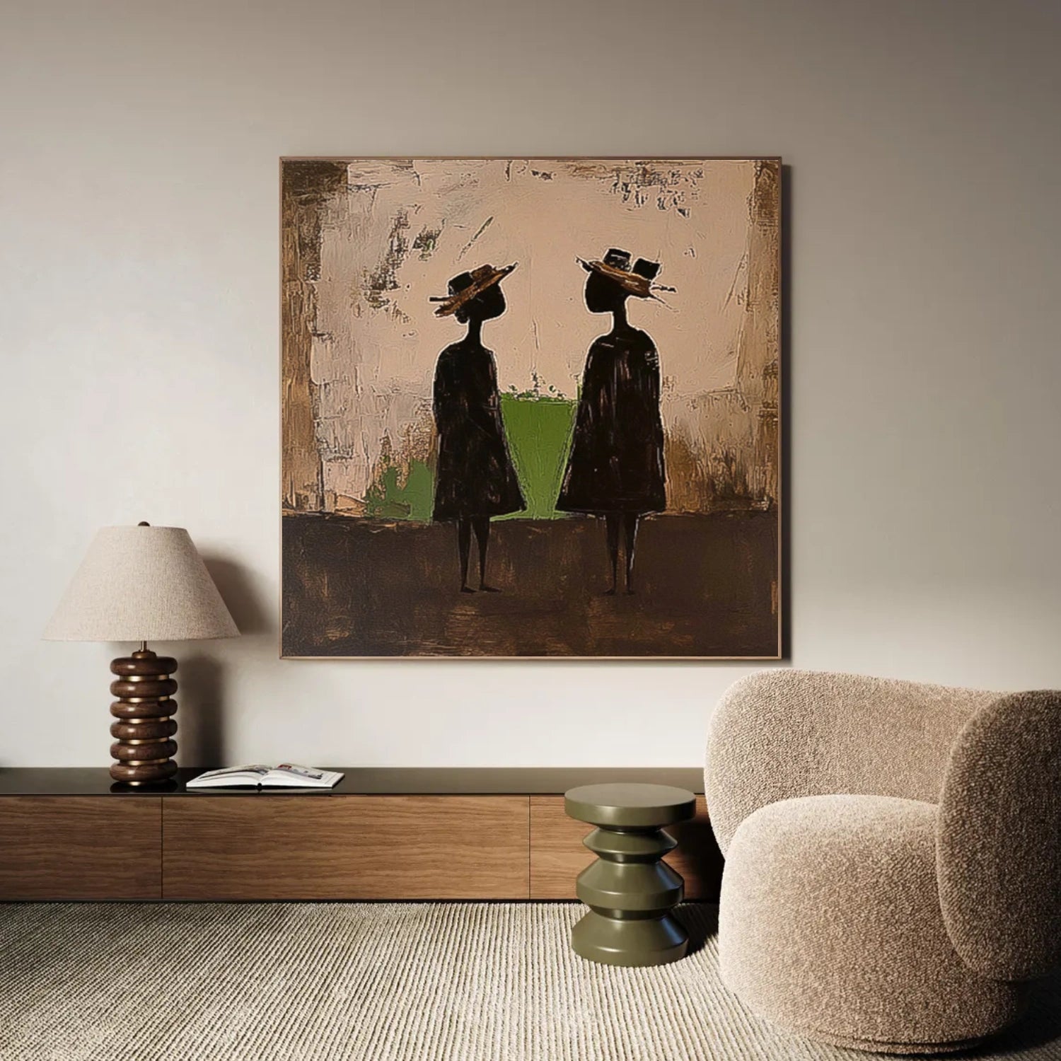 Abstract Portrait Wall Art #LA064