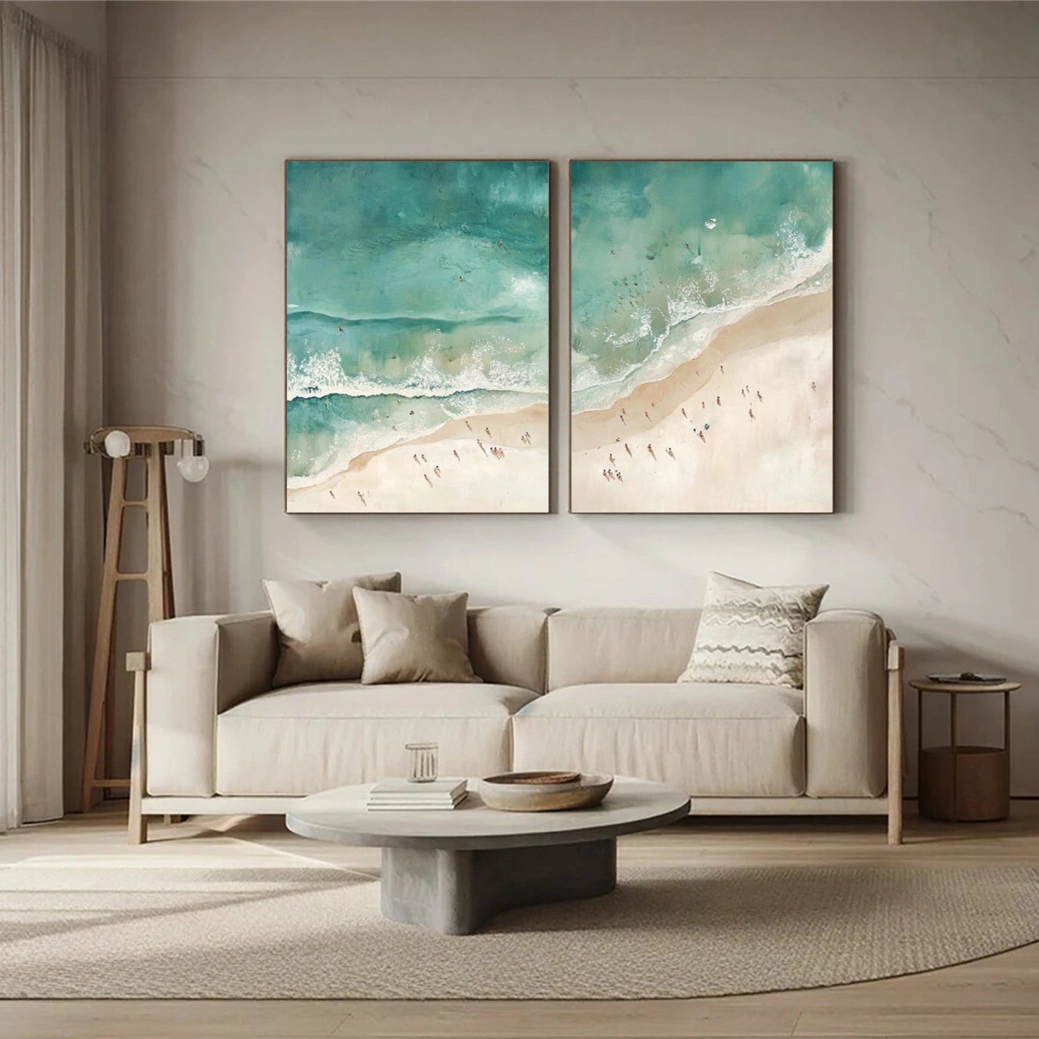 Swimming Sport Textured Canvas Painting #PB081