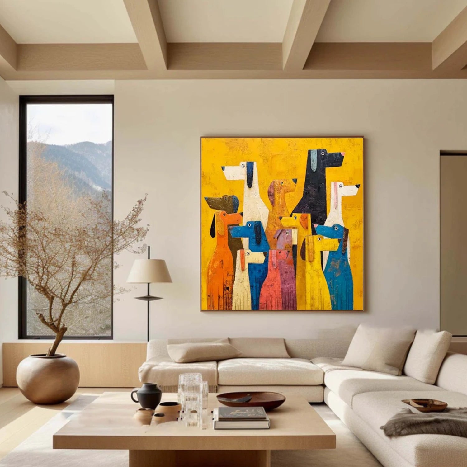 Abstract Animal Canvas Art #DW080