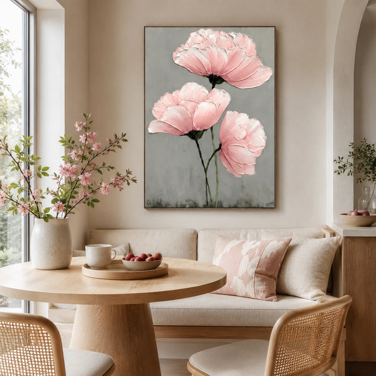 Abstract Flower And Tree Canvas Art #MF217