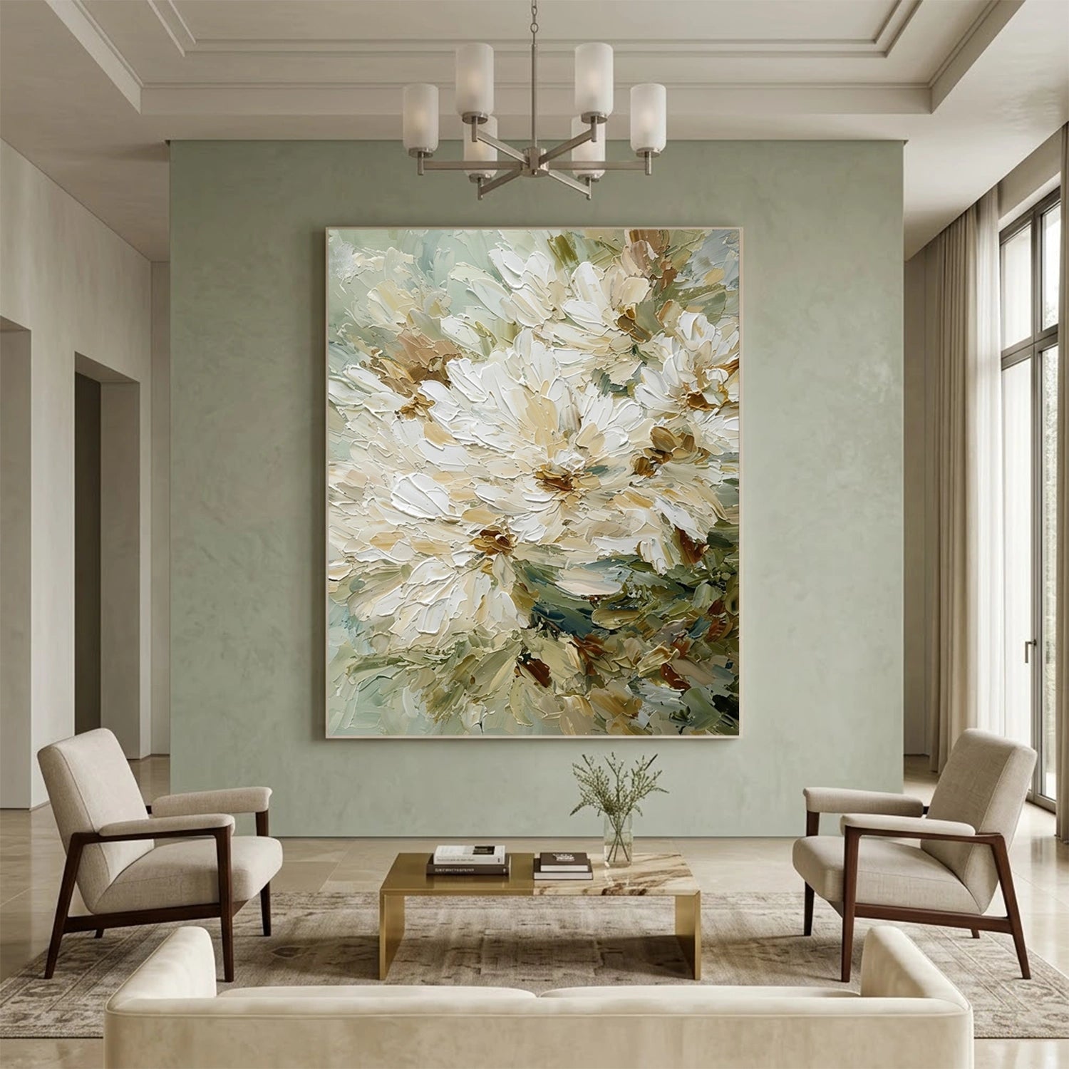 Abstract Flower And Tree Canvas Art #MF195