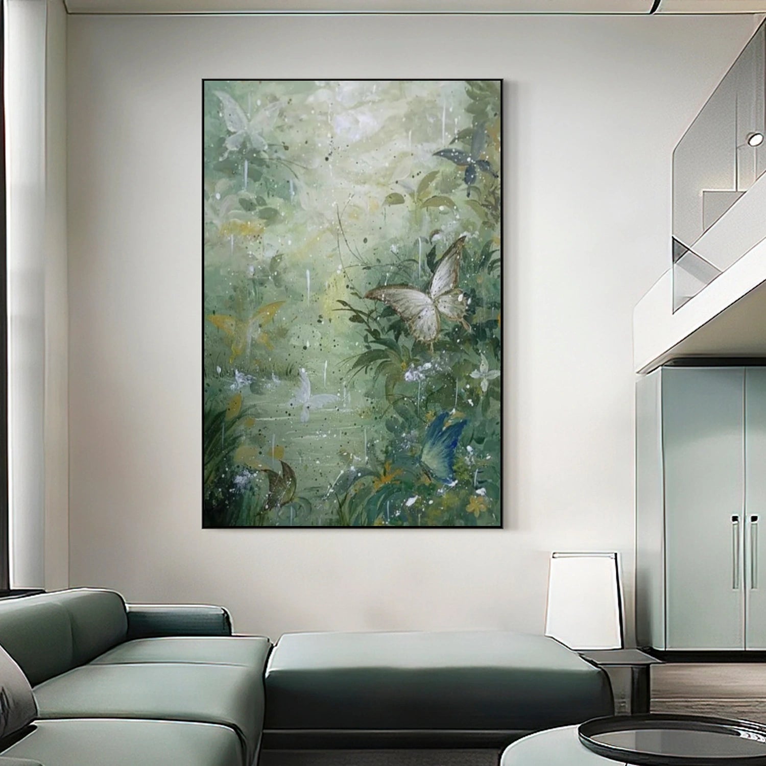 Abstract Animal Butterfly Canvas Art #DW077