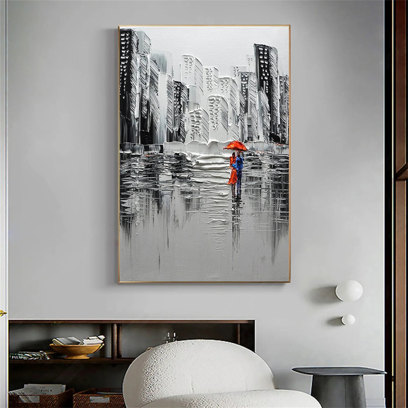Abstract Urban Landscape Textured Painting #UL008