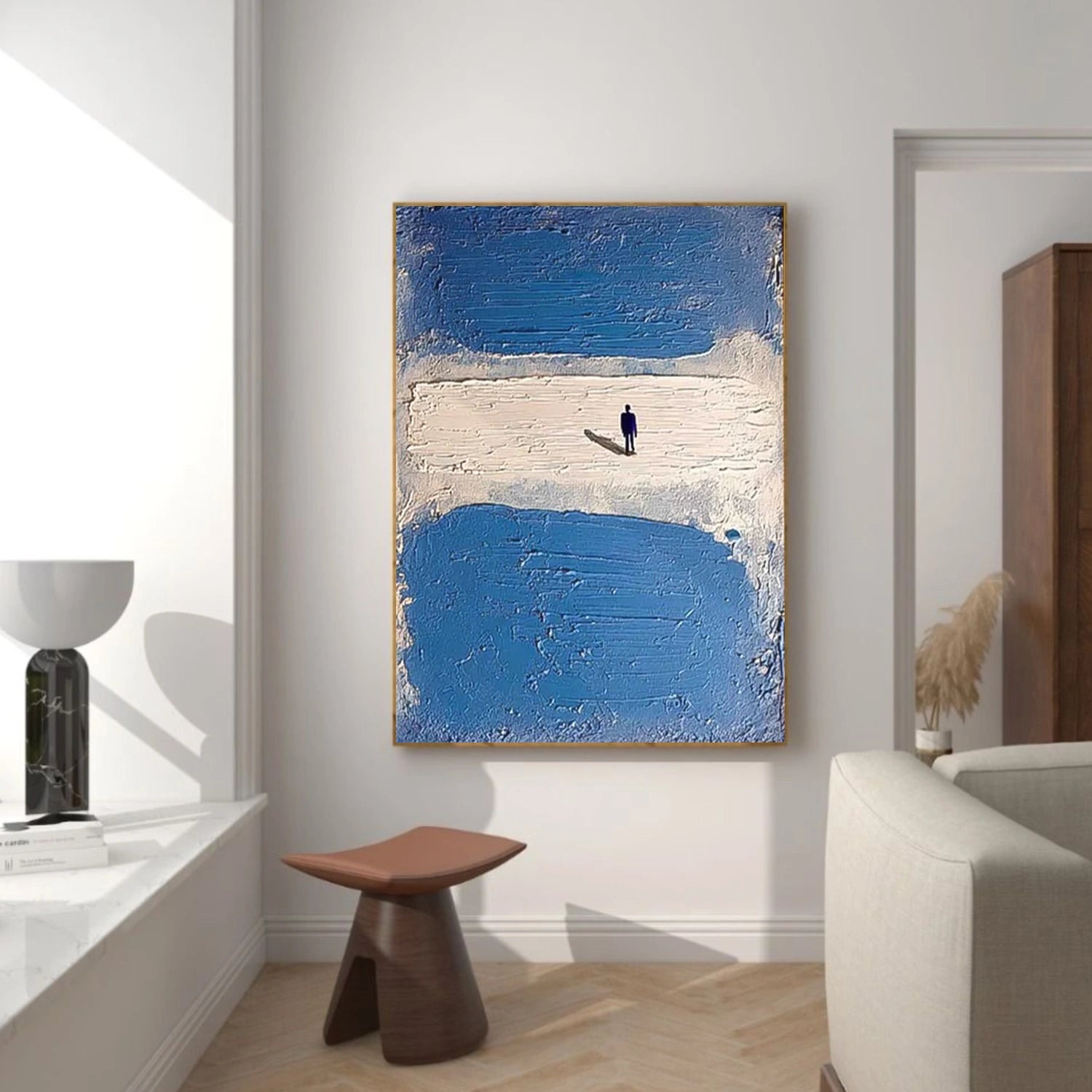 Abstract Portrait Textured Wall Art # LA053