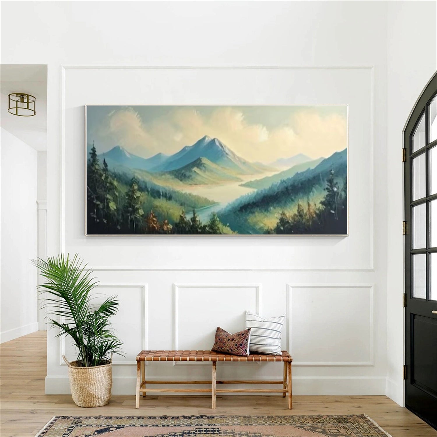 Abstract Mountain Canvas Art #BT070