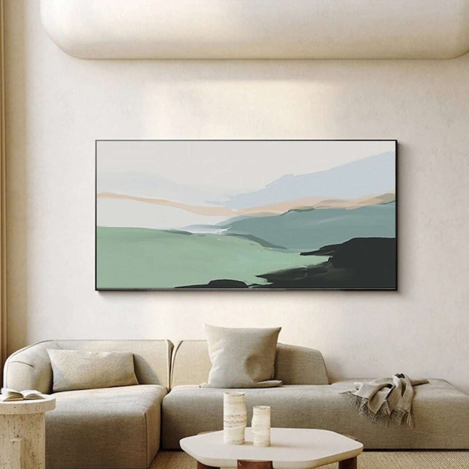 Abstract Mountain Canvas Art #BT067