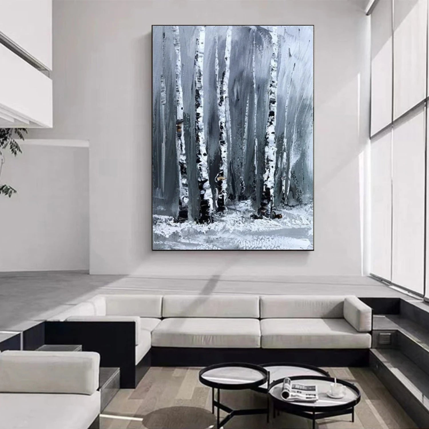 Abstract Flower And Tree Canvas Art #MF084