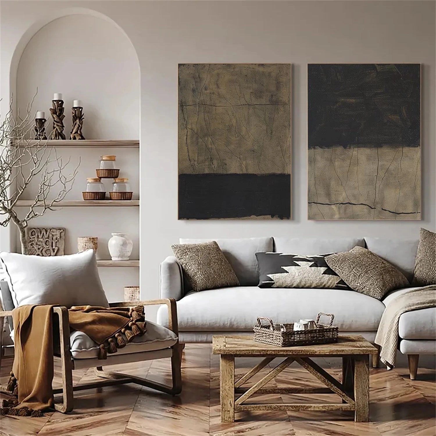 Wabi Sabi Wall Art Set of 2 #VS095