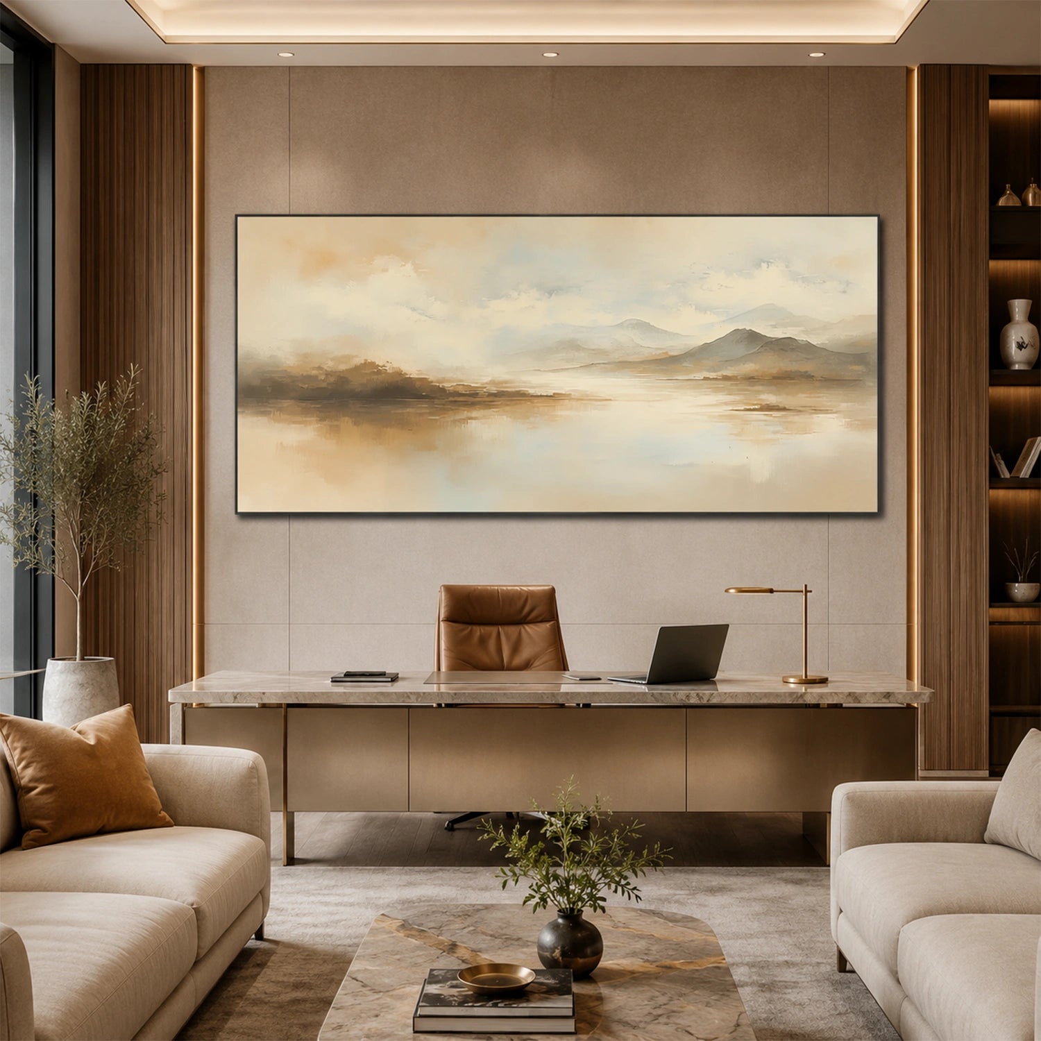 Abstract Mountain Canvas Art #BT104
